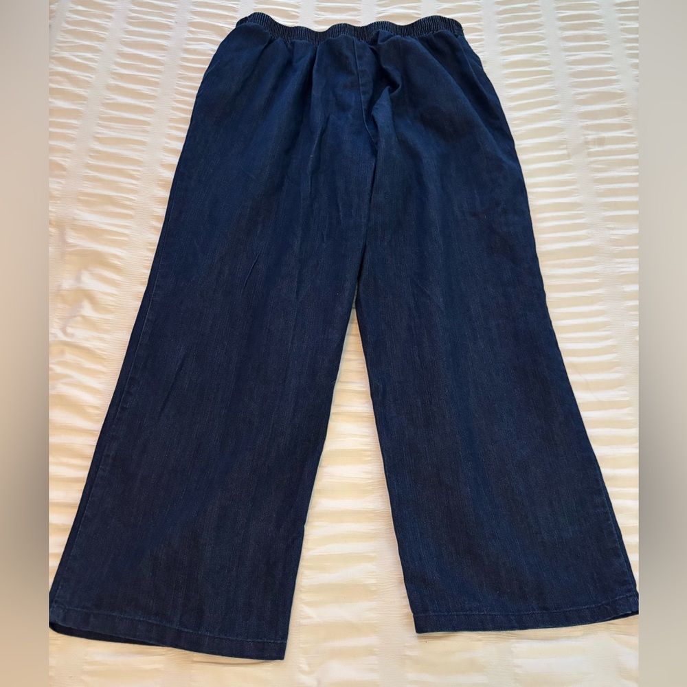 Alfred Dunner wide leg jeans - size 14P - Picture 2 of 8